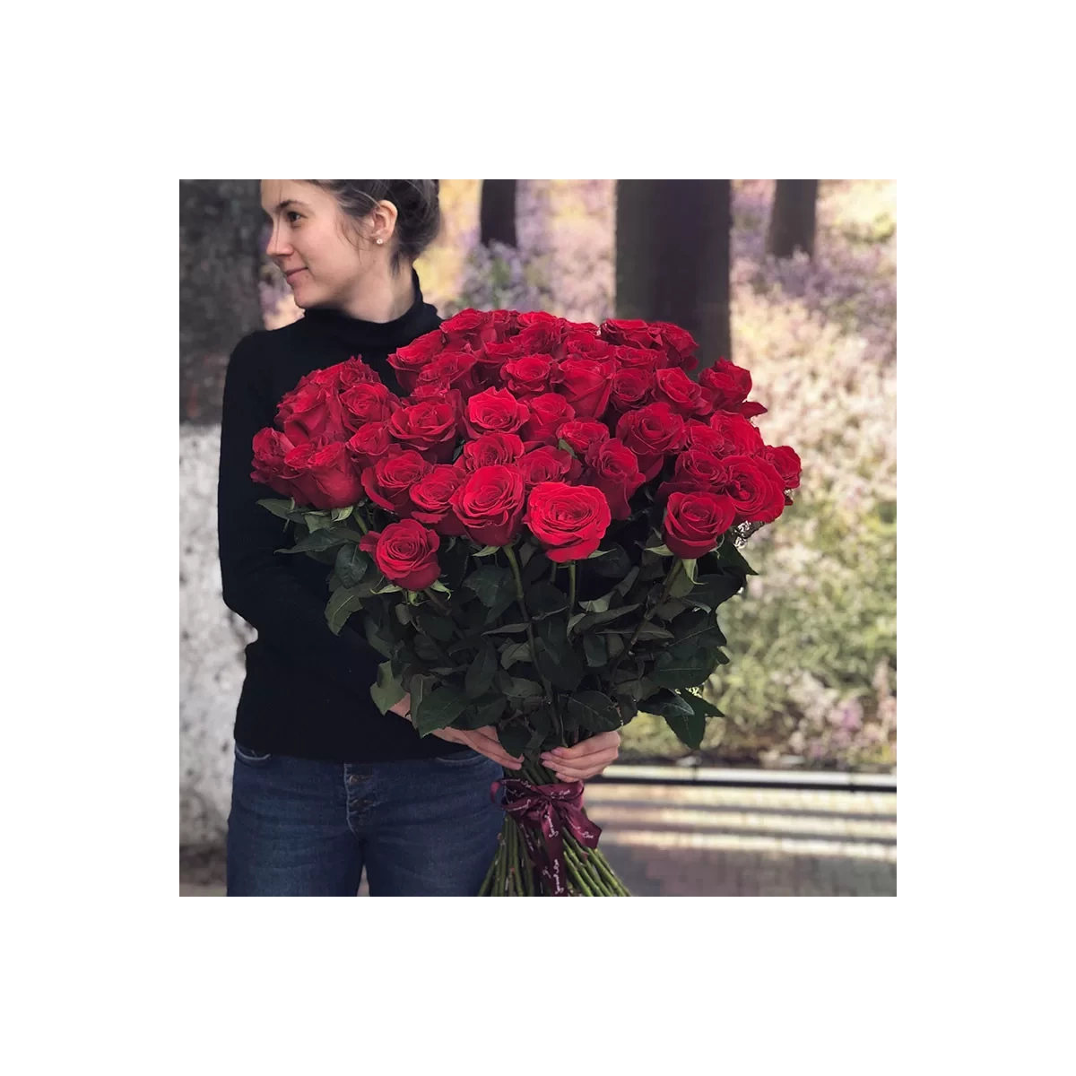 51 Premium Ecuador Red Roses