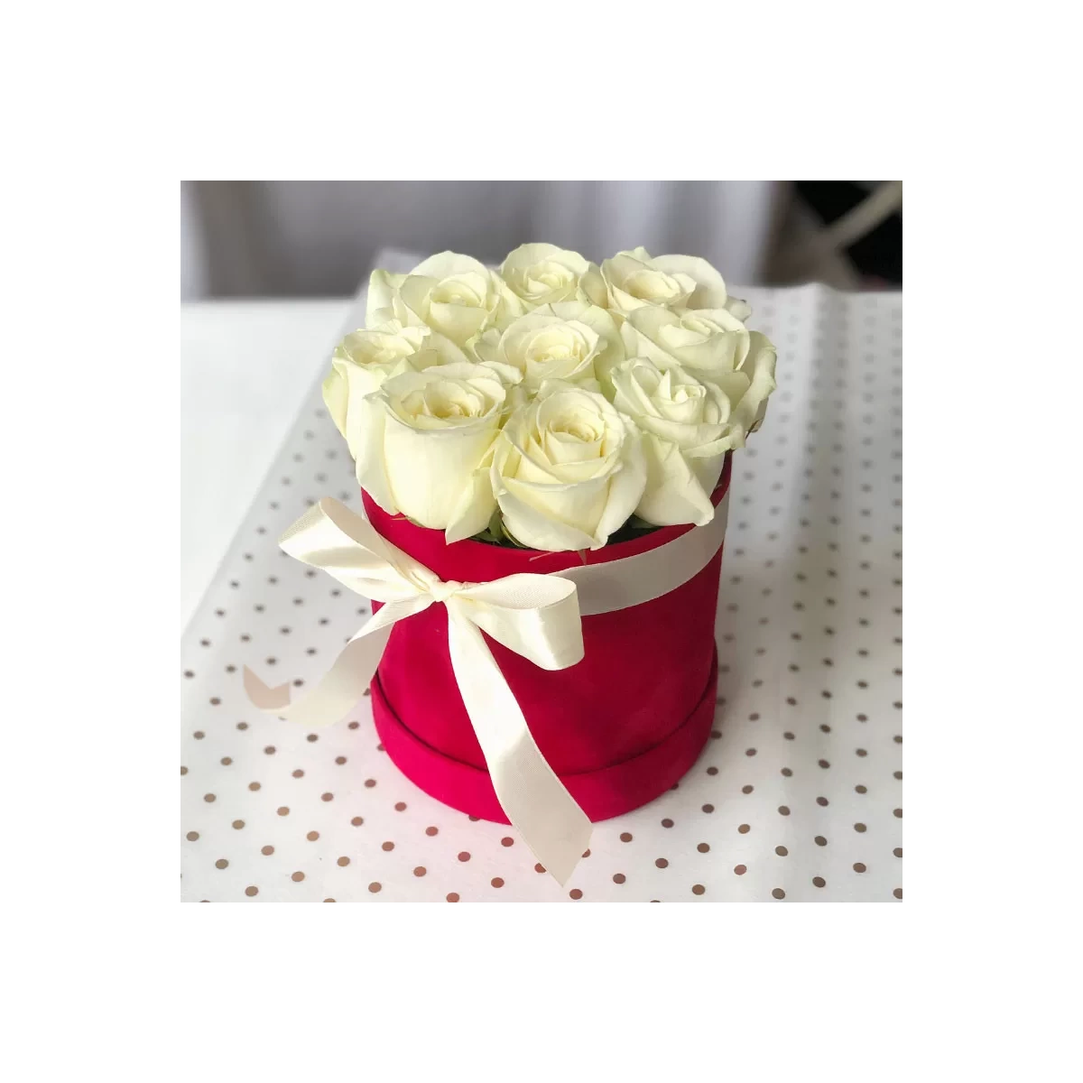 White Roses in a Box "Your Highness"