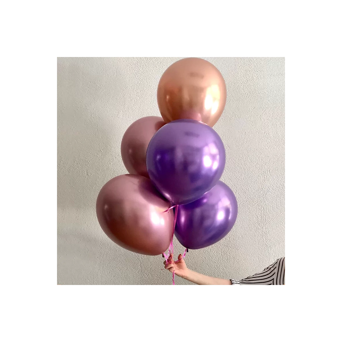 Metallic balloons photo