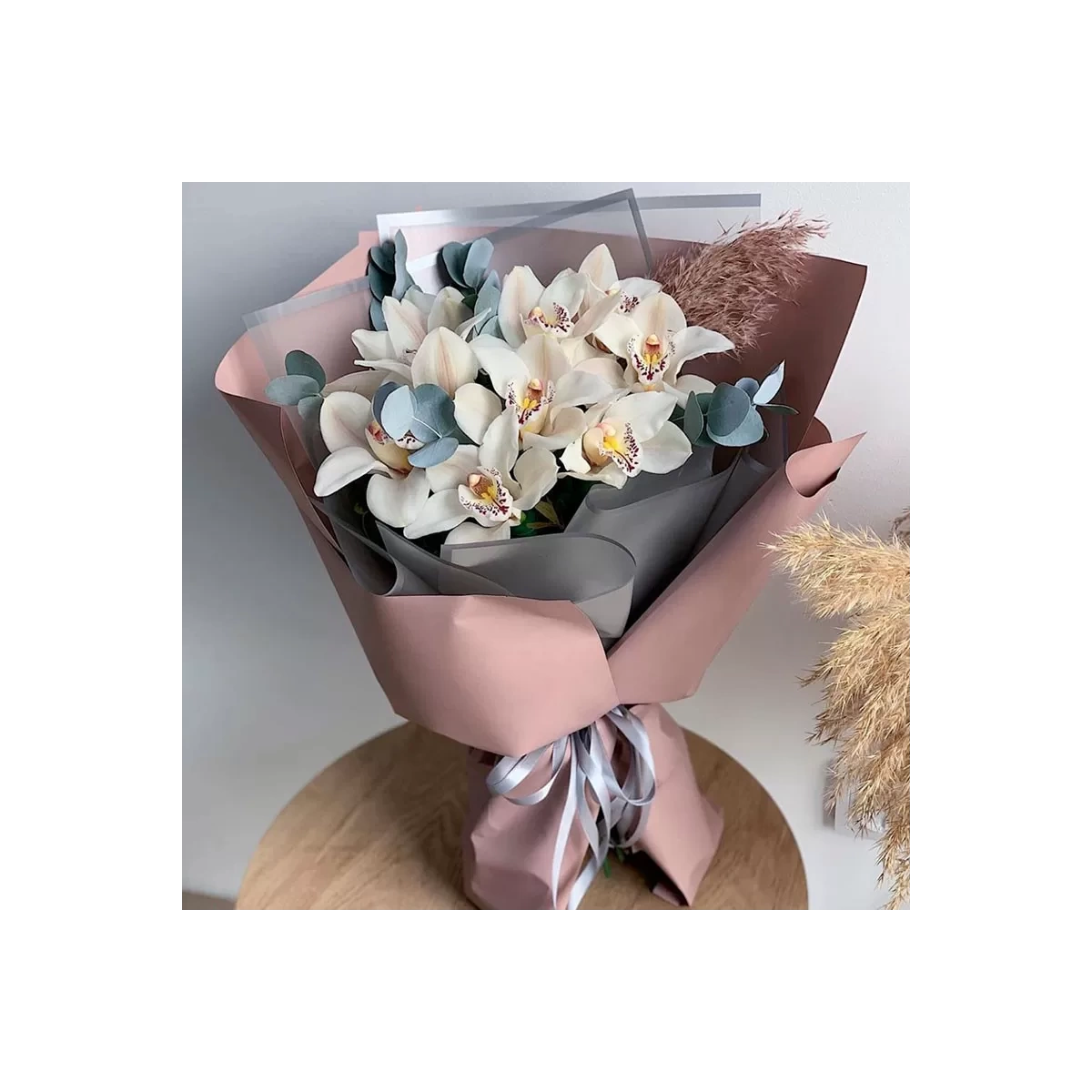 White orchid bouquet photo