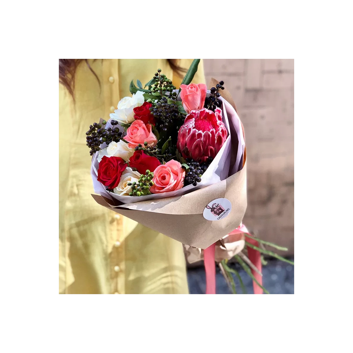 Bouquet with Protea