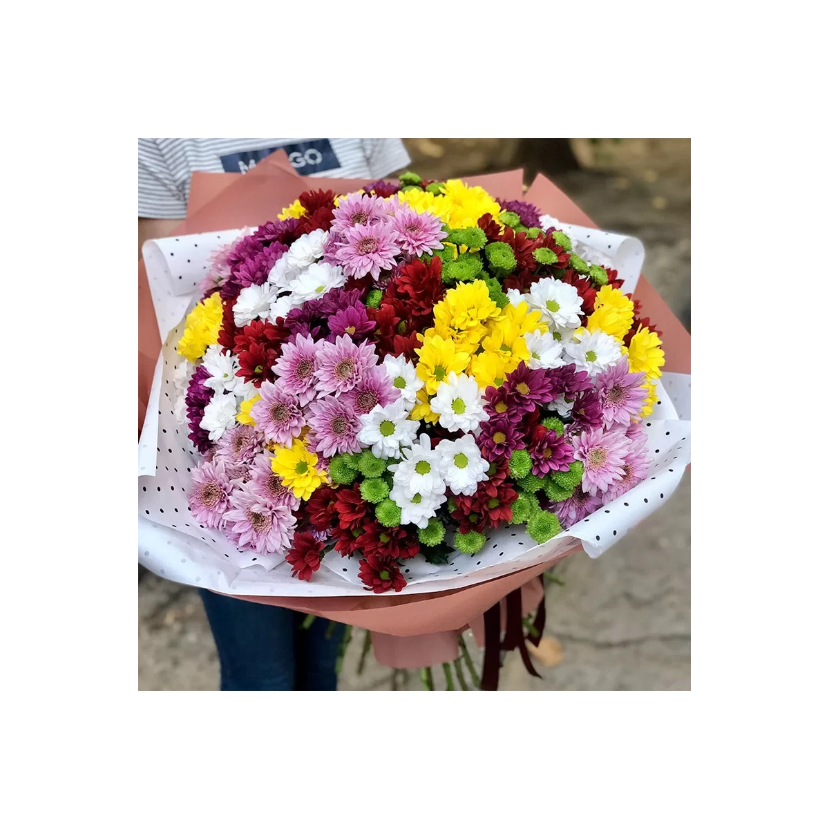 Buchet mare de crizanteme fotografie