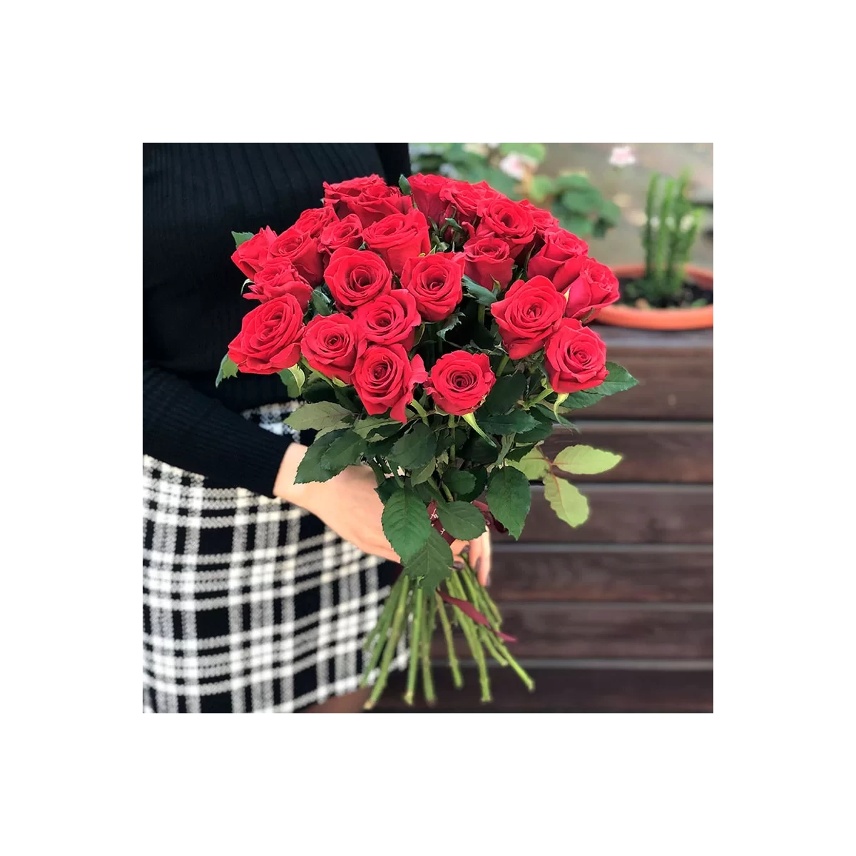 25 red roses foto