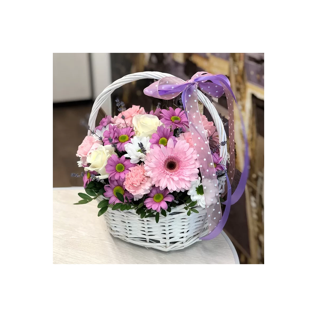 Basket of Flowers "The Promise of Spring"