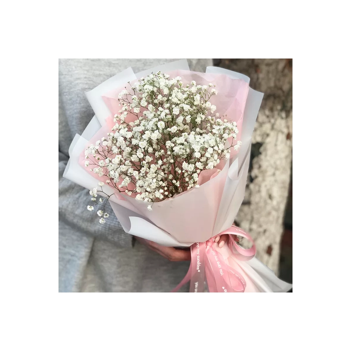 bouquet of gypsophila foto