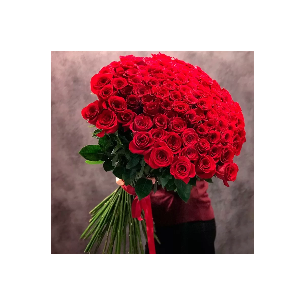 bouquet of 101 red roses premium 90 cm photo