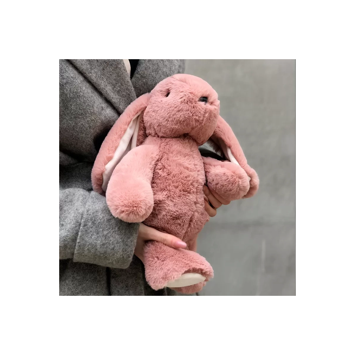 Buy dusty pink hare plush toy with delivery Chisinau, Moldova