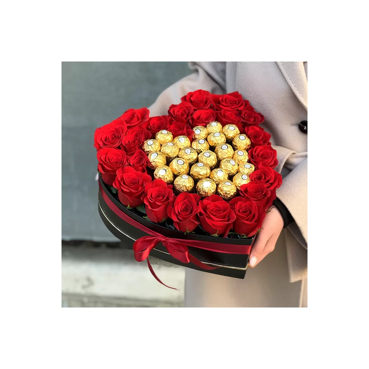 A Heart of Ferrero Rocher & Roses