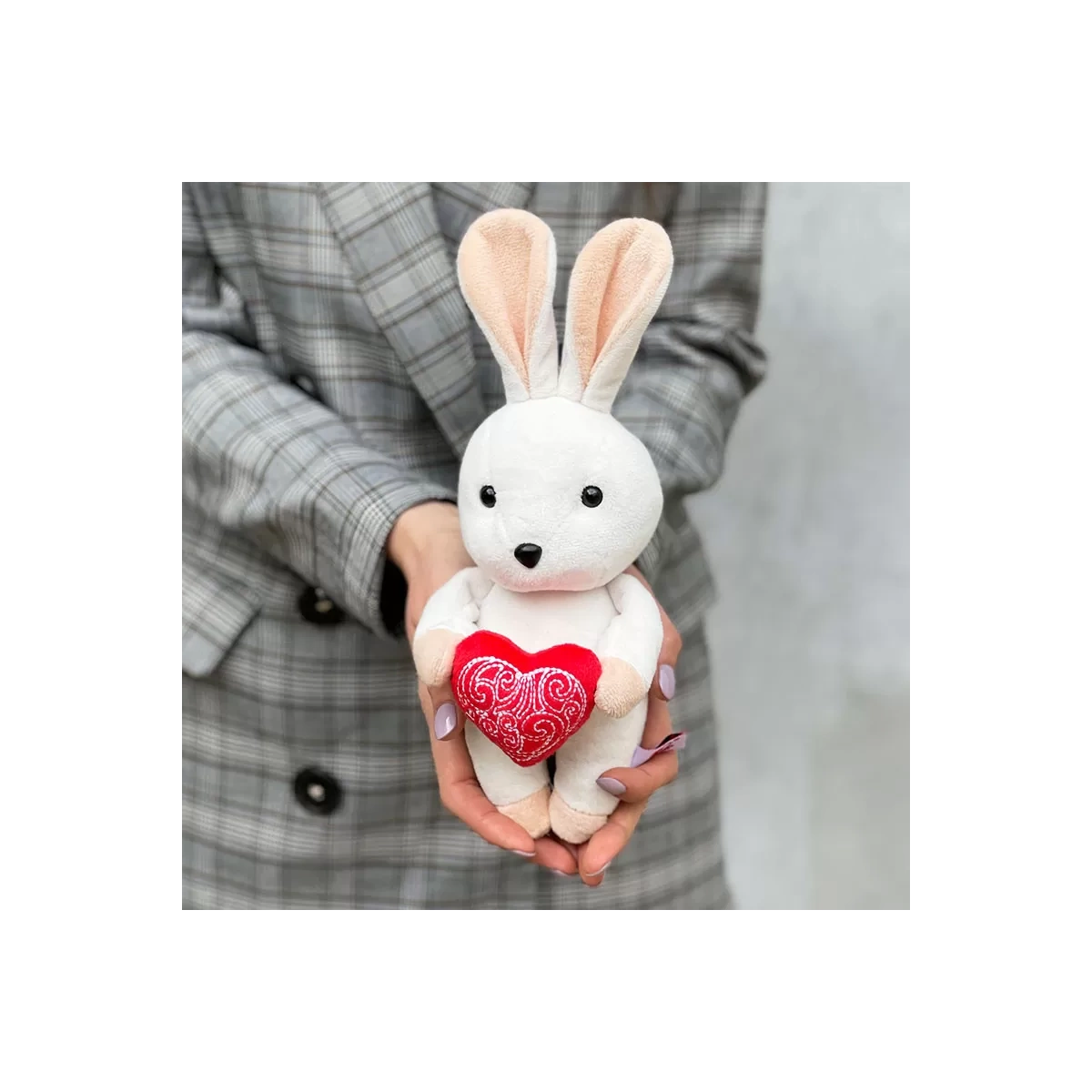 White Bunny with a Heart