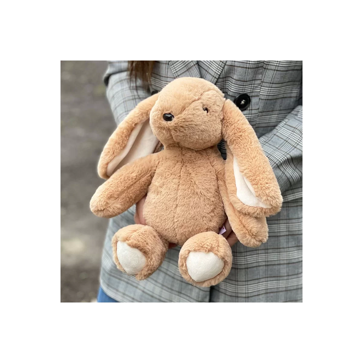 Buy plush brown hare toy with delivery Chisinau, Moldova