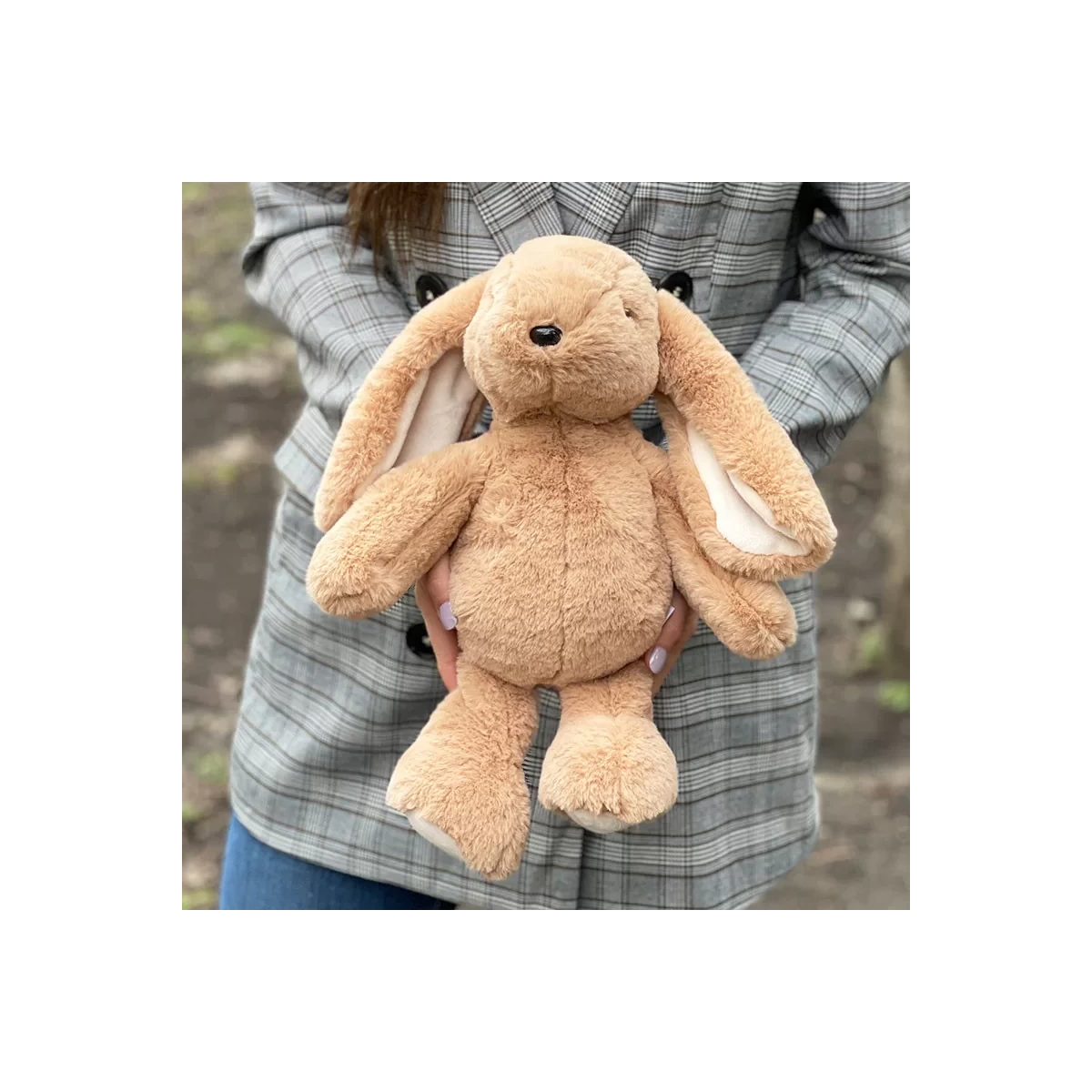 Buy plush brown hare toy with delivery Chisinau, Moldova