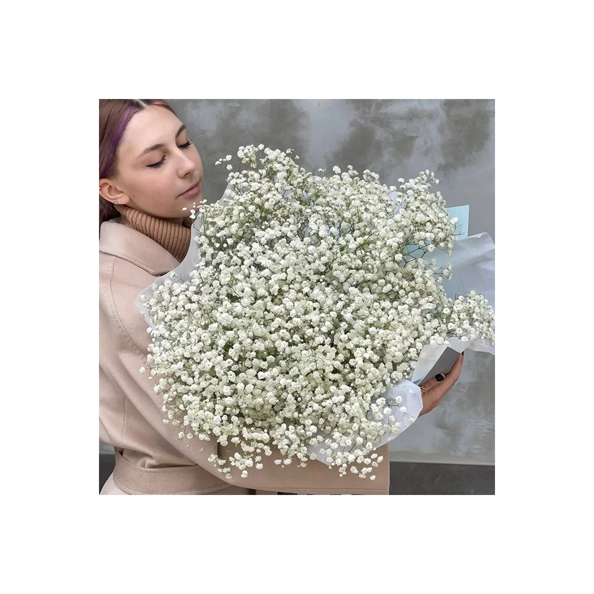 Buy a huge bouquet of white gypsophila with delivery Chisinau, Moldova