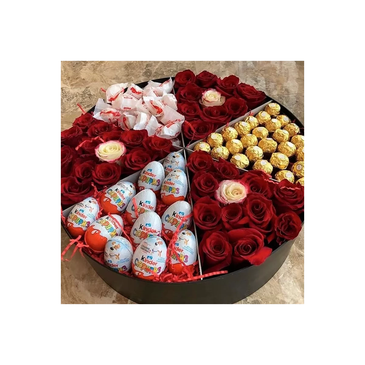 Large Box of Roses & Sweets