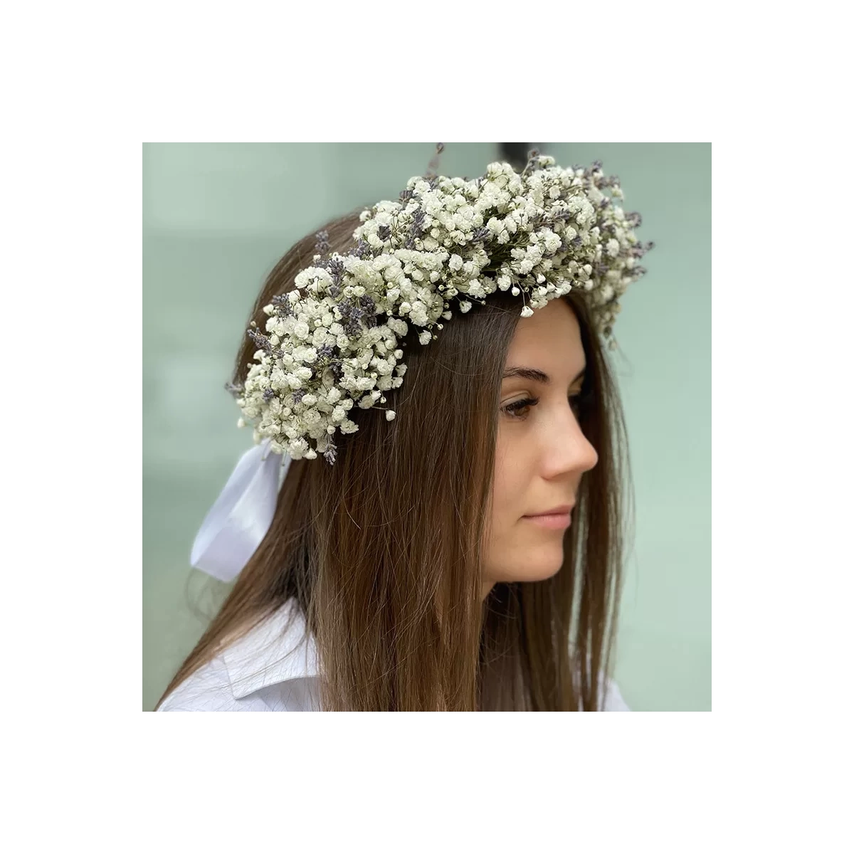 Gypsophila and Lavender Wreath