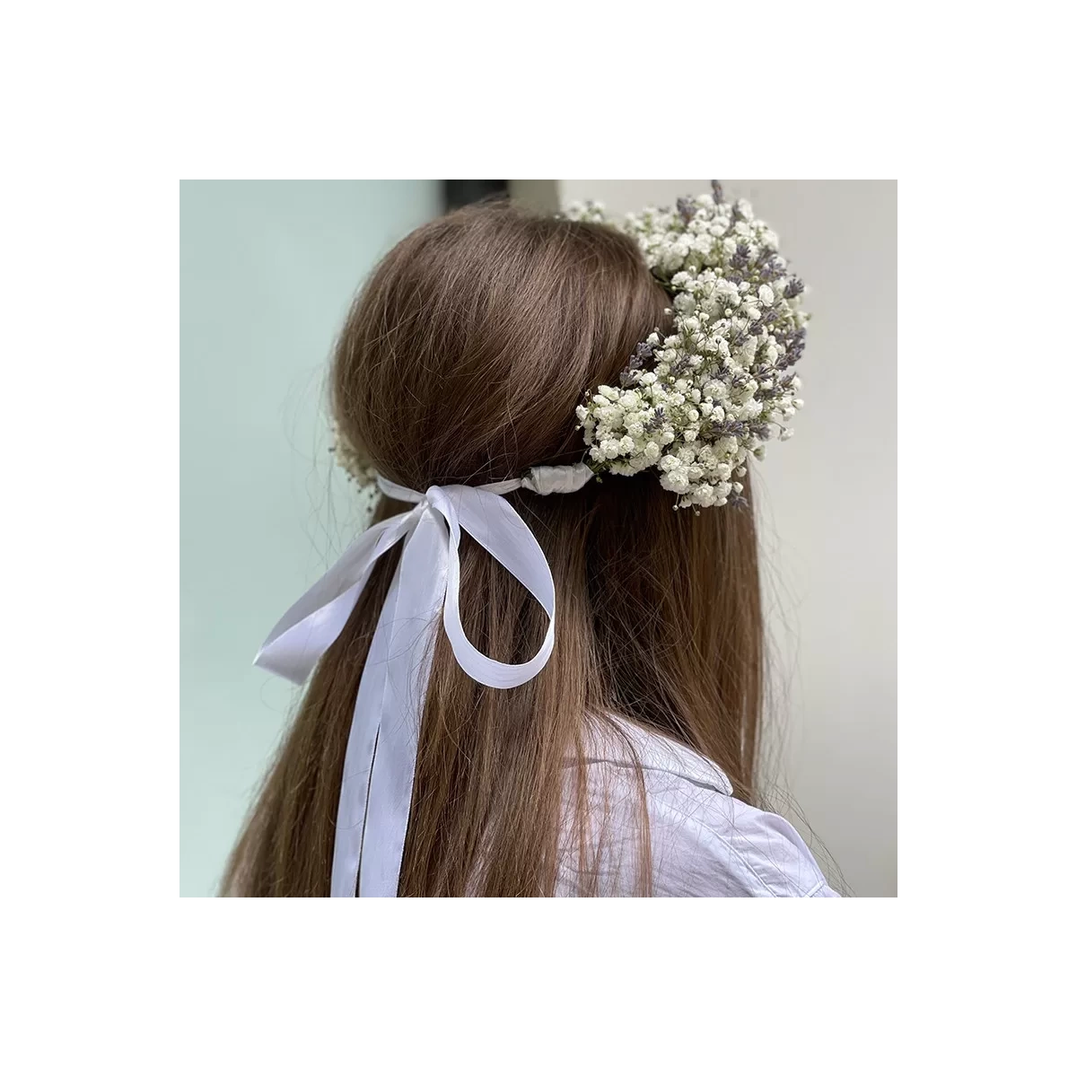 Gypsophila and Lavender Wreath