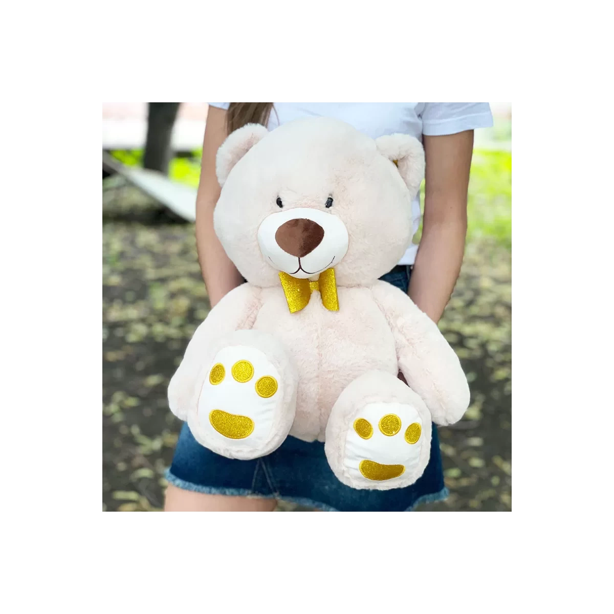 Bear Tishka Creamy White - 56 cm