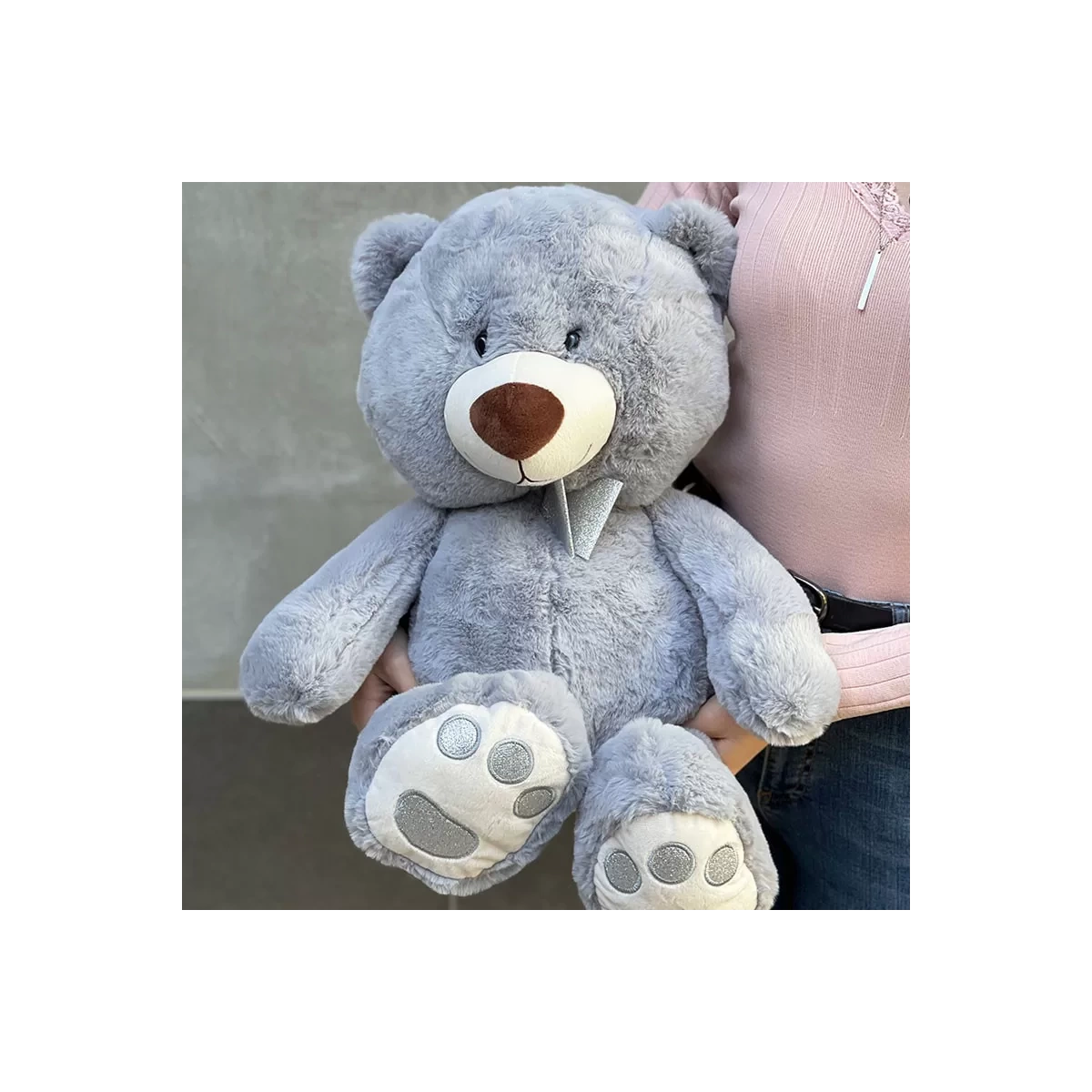 Bear Tishka Grey - 56 cm