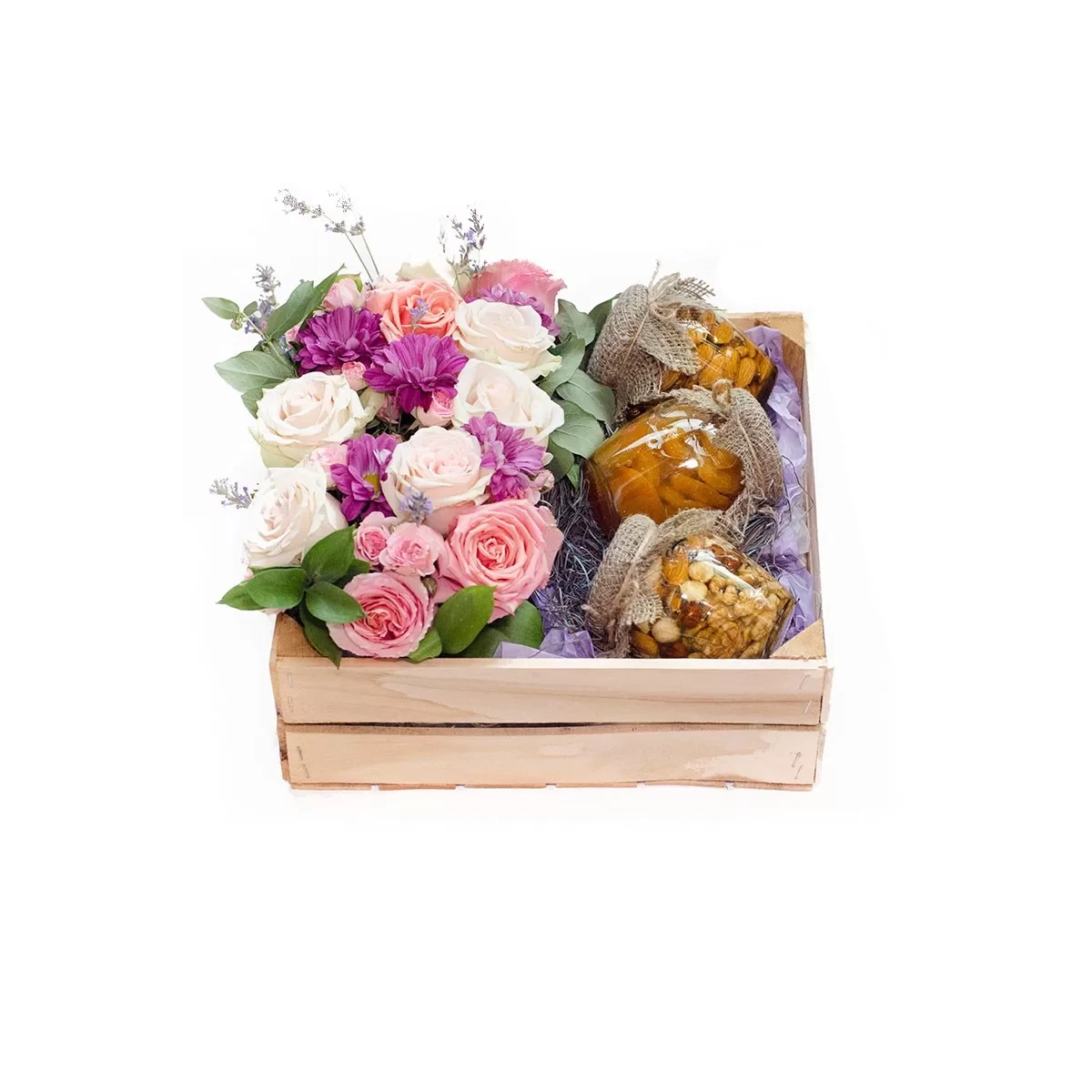 Buy  gift with honey and flowers with delivery Chisinau, Moldova