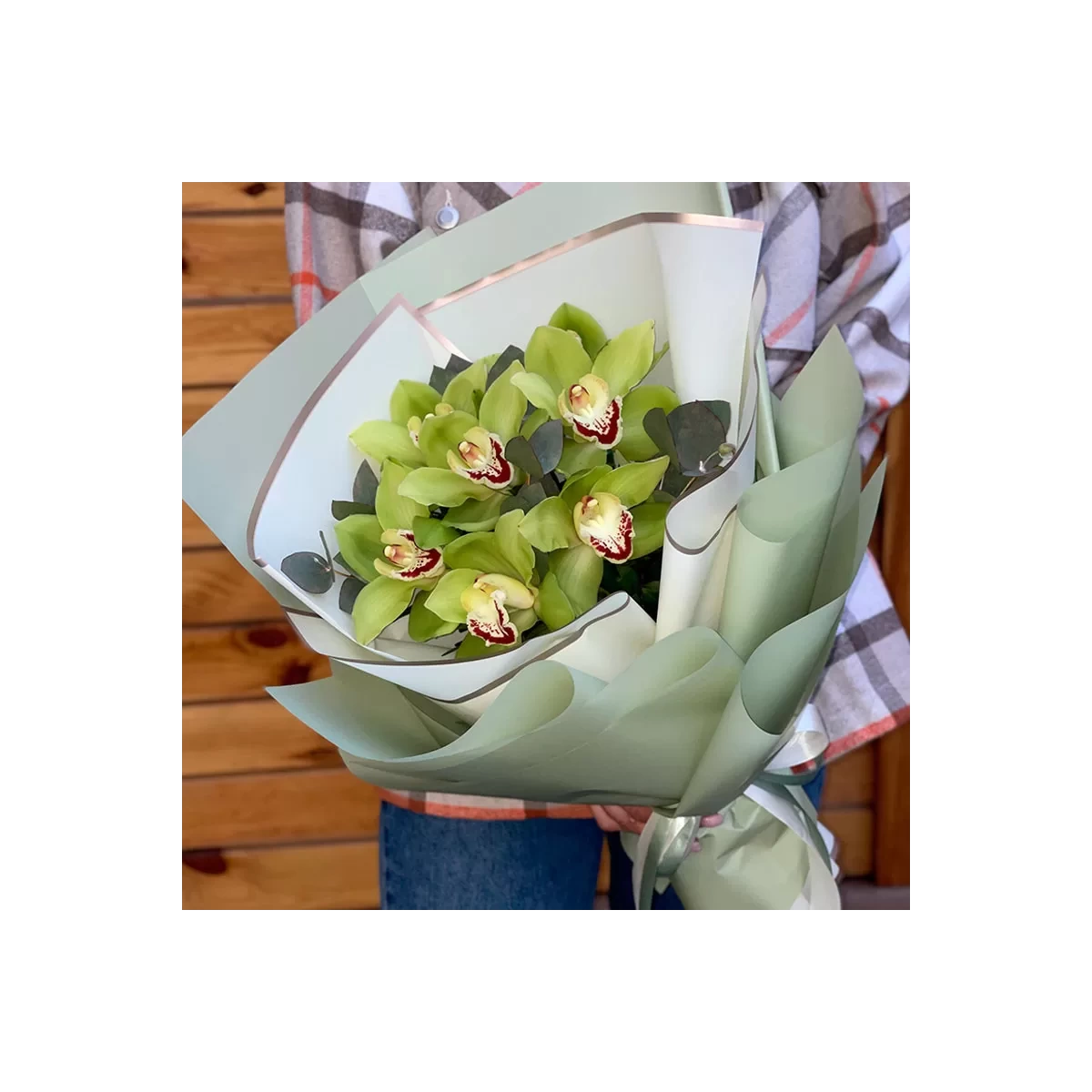 Buchet de Orhidee Verzi
