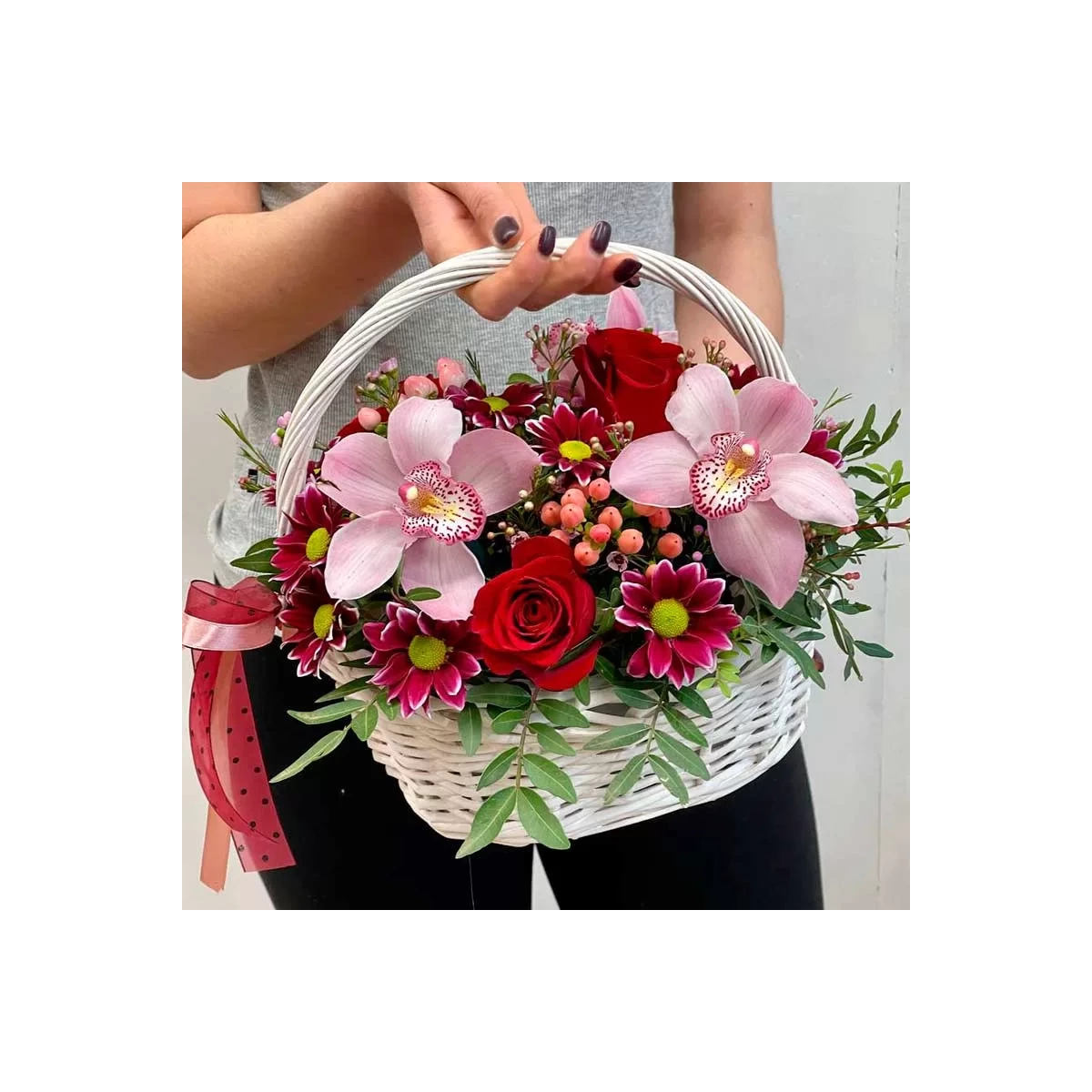 Flower Basket "Strawberry Fairy""