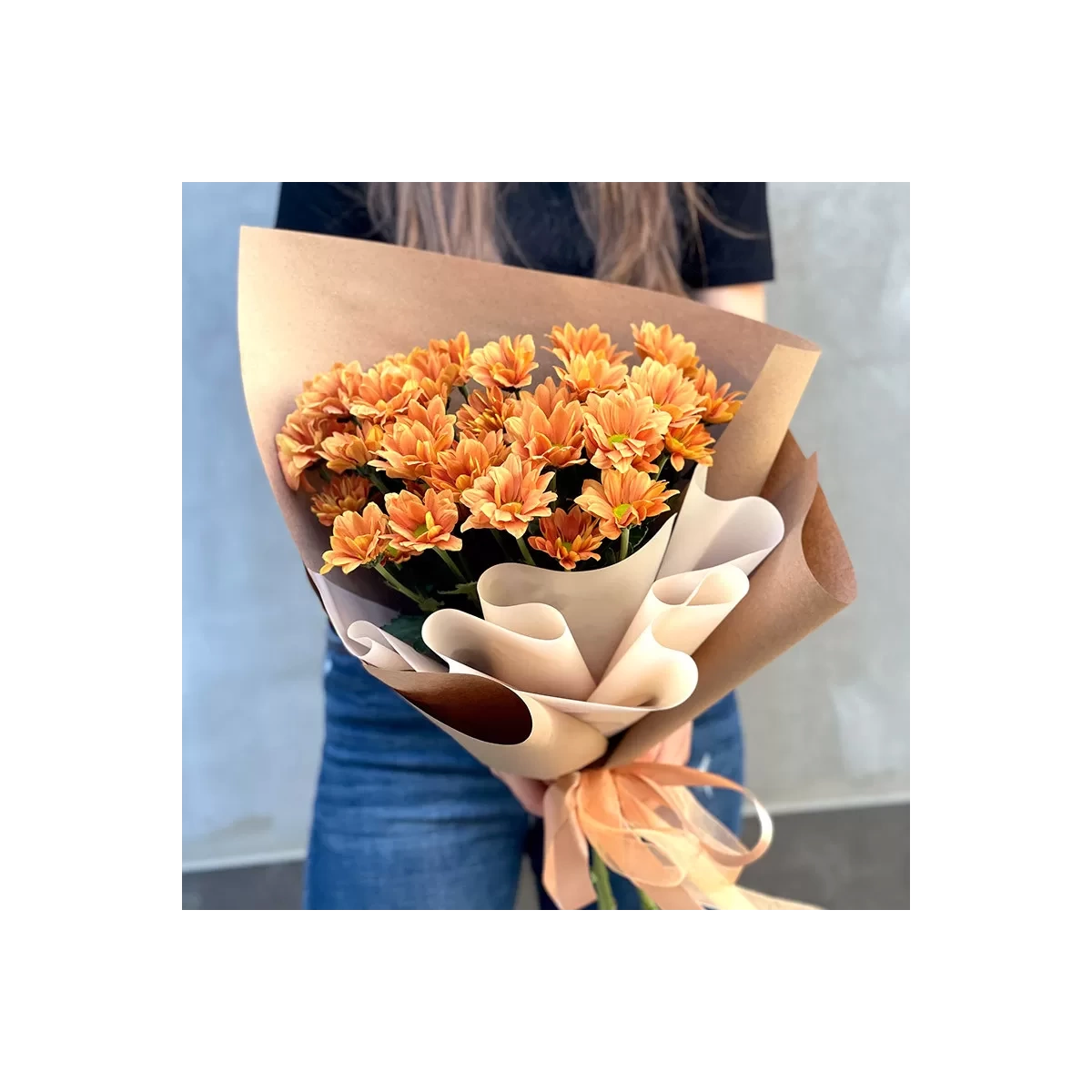 Bouquet of Orange Chrysanthemum