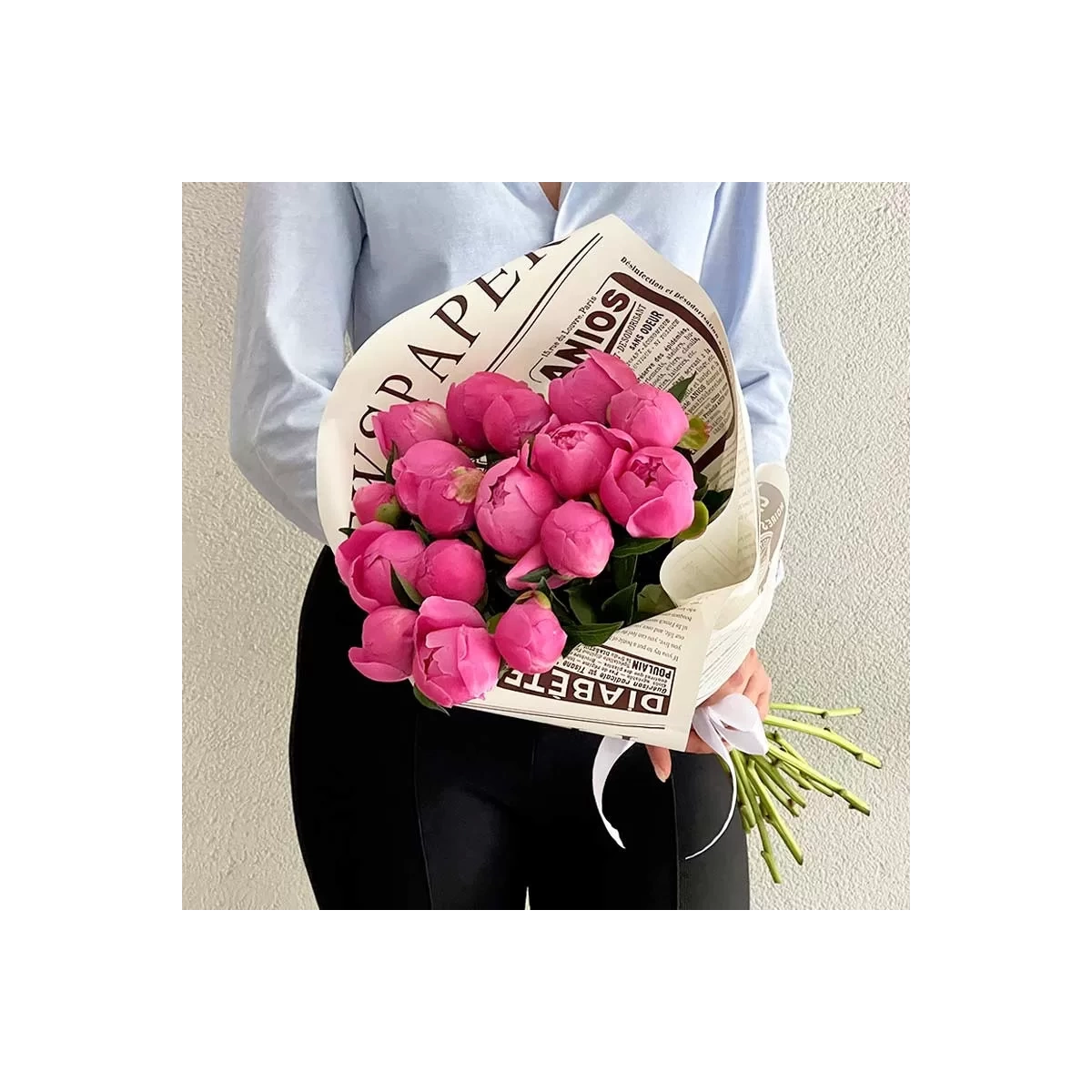 Bouquet of Peonies Fuchsia