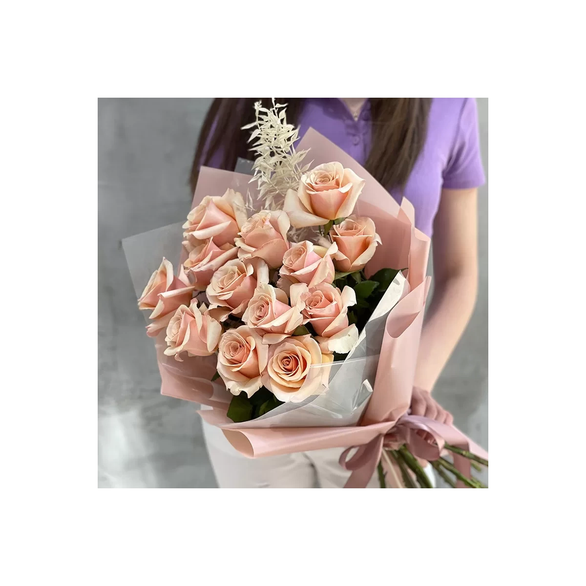 Buchet "Roz-Pudra"