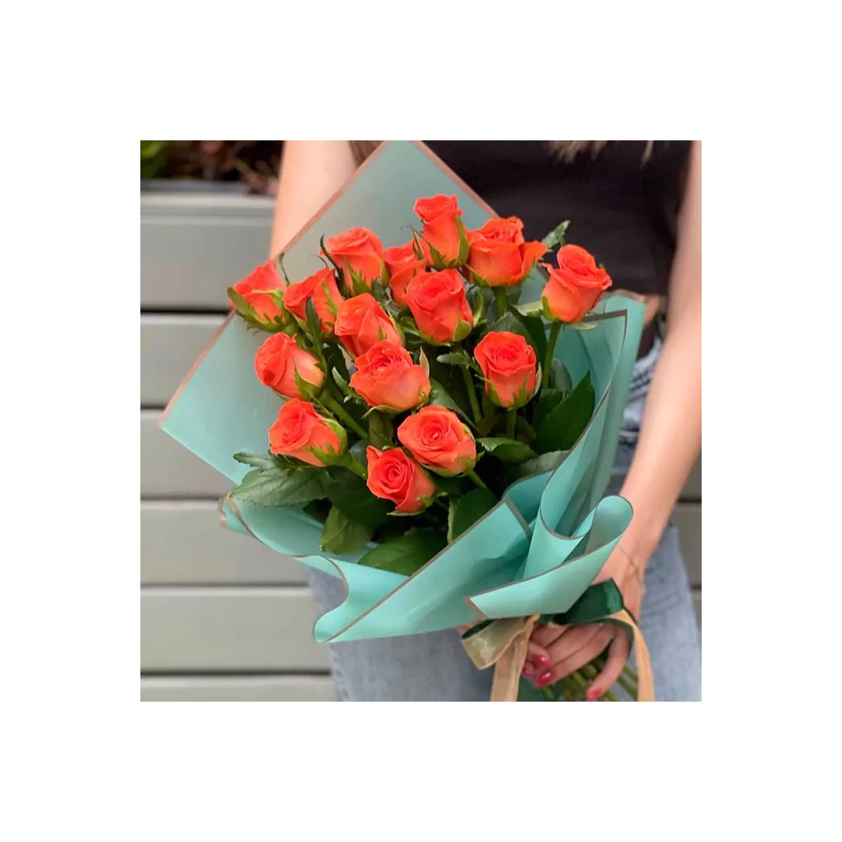 Orange Rose Bouquet