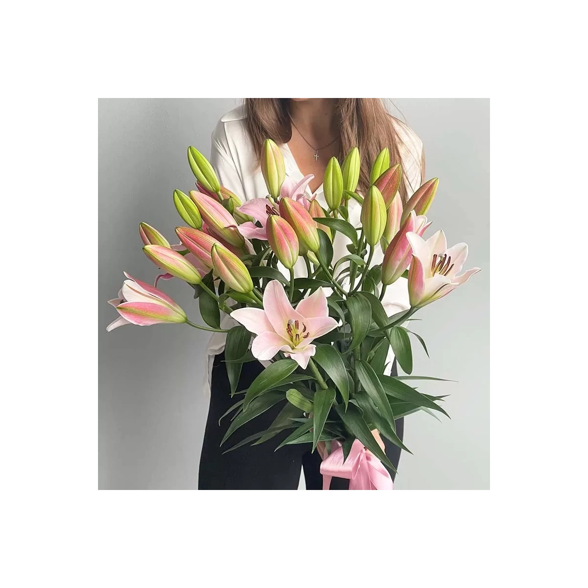 Bouquet of Pink Lilies