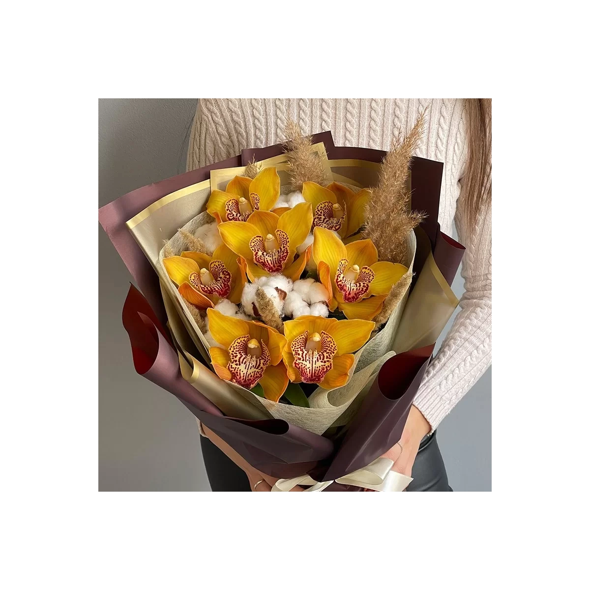 Autumn Bouquet with Orchids