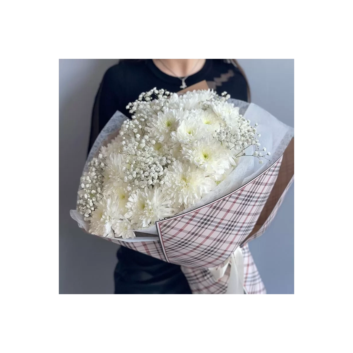 Bouquet "Fluffy Plaid"