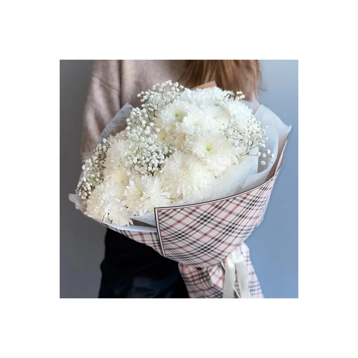 Bouquet "Fluffy Plaid"