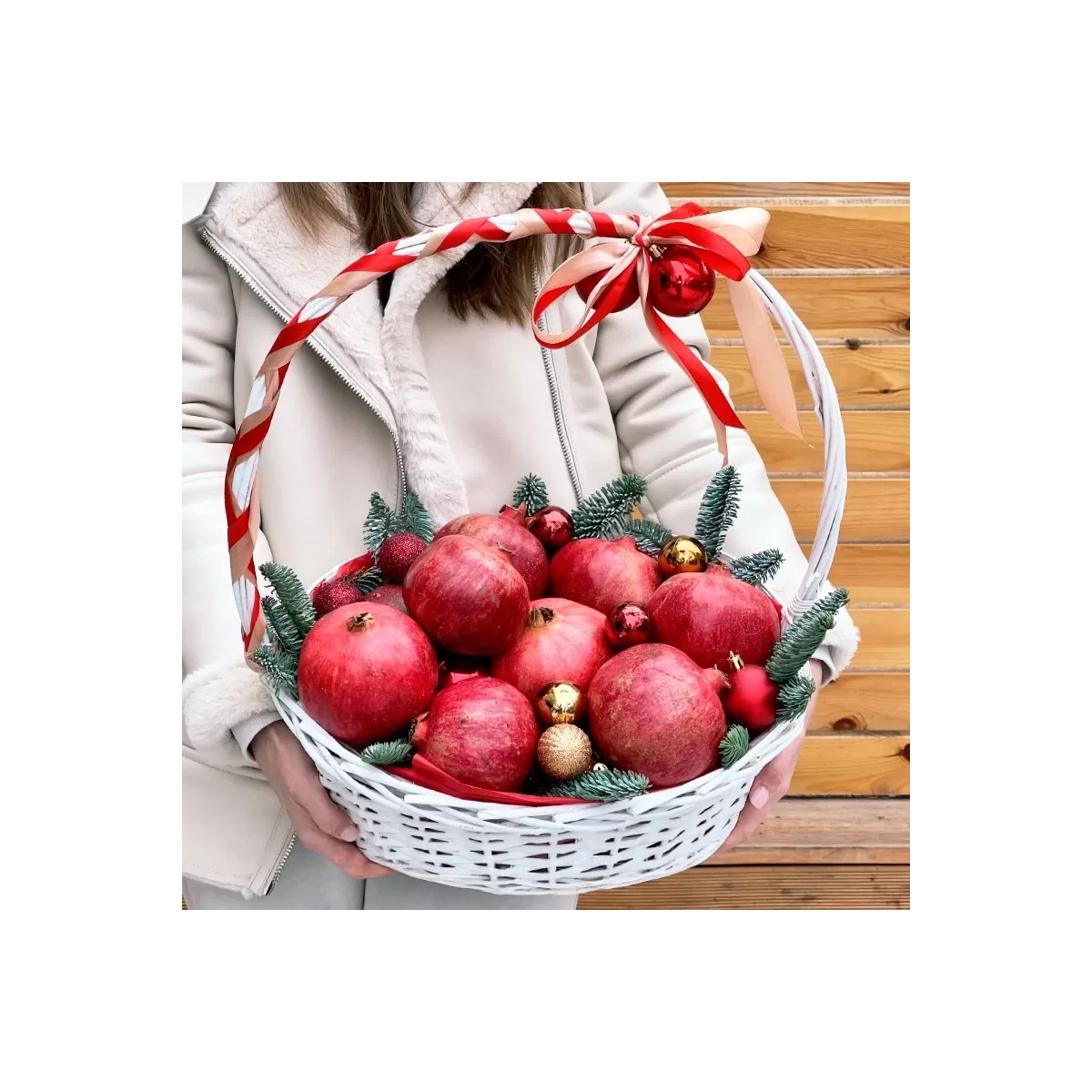 Gift Basket with Pomegranates
