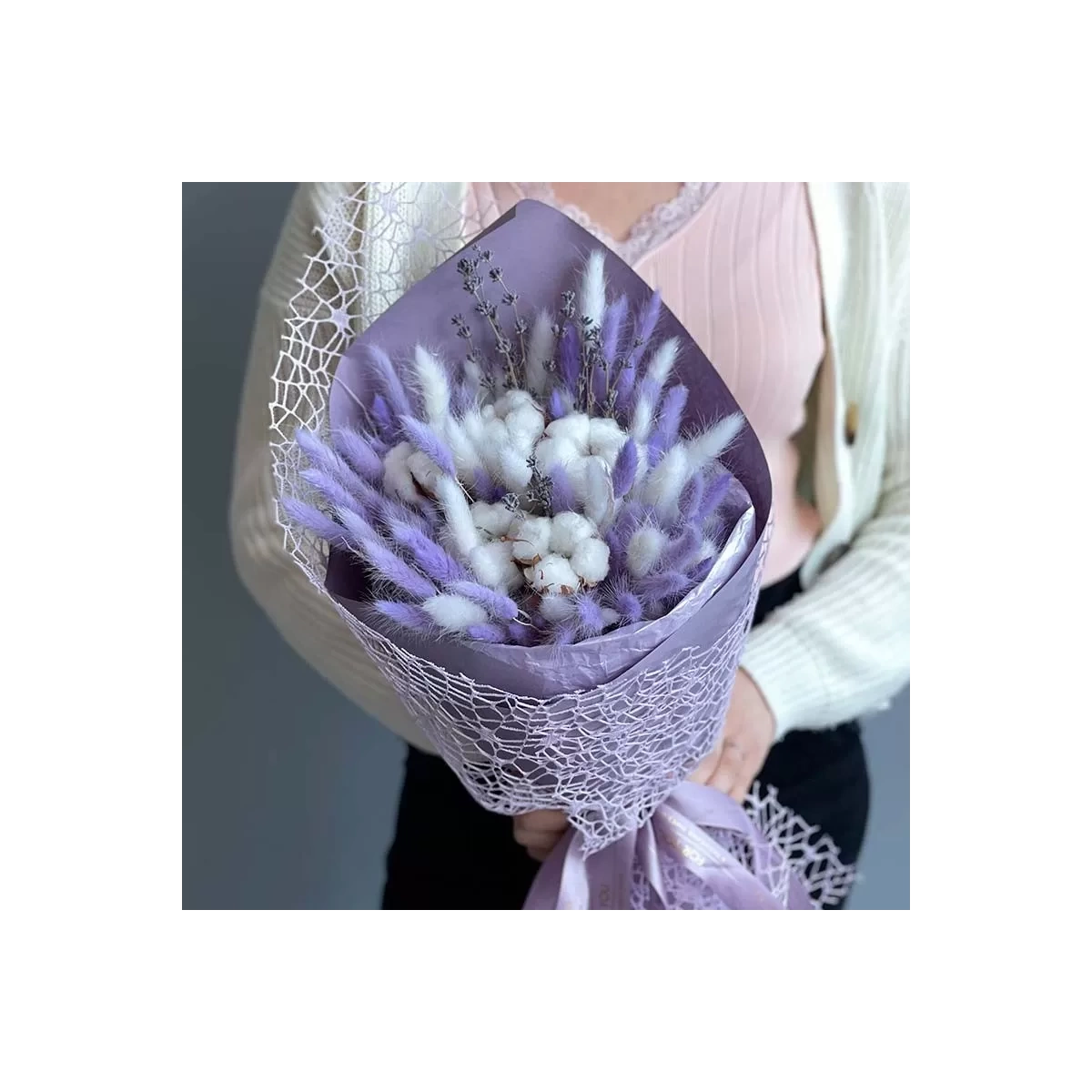 Bouquet of Dried Flowers "In Lavender"