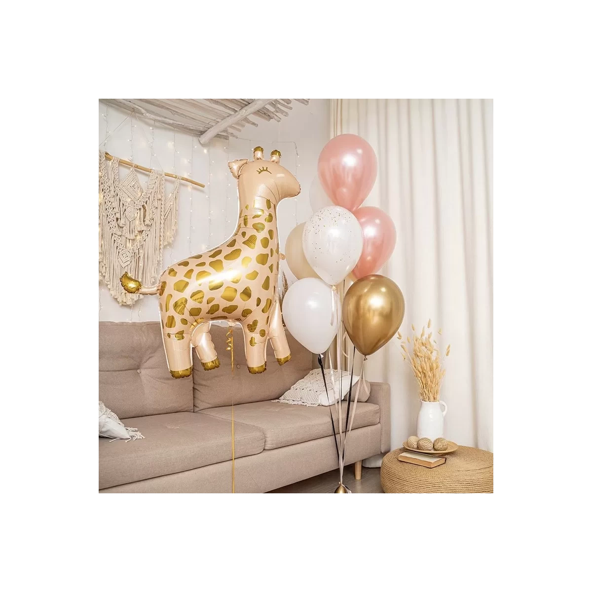 Balloons Set "Giraffe Rose-Gold"