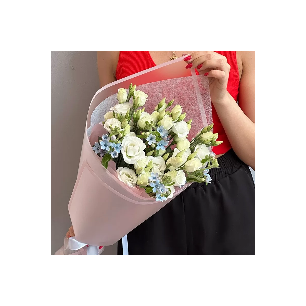 Buchet din Eustome și Oxypetalum