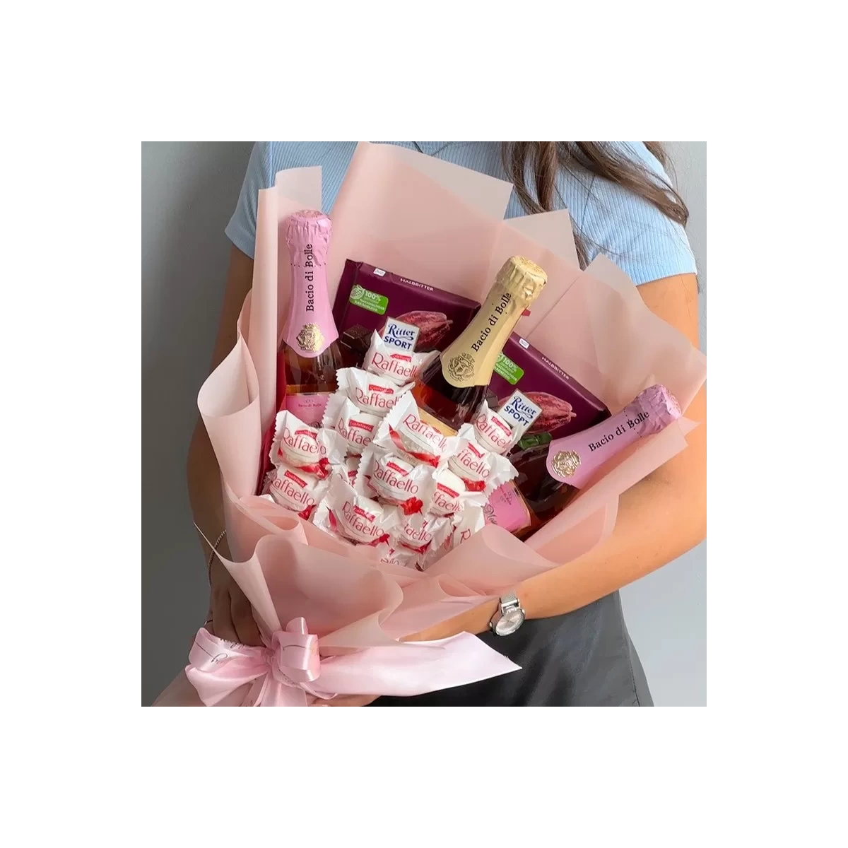 Tasty Bouquet "Champagne with Сhocolates"