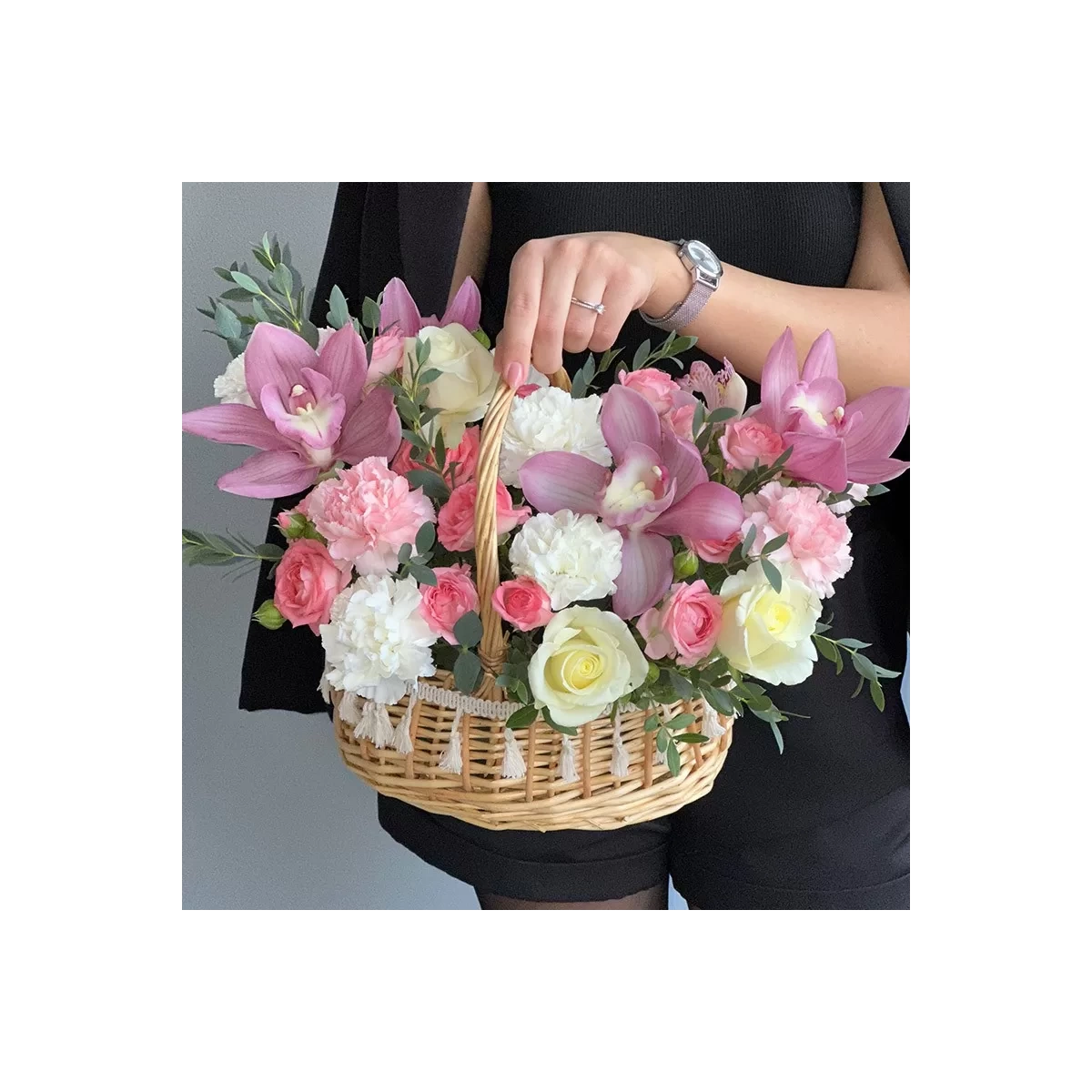 Flower Basket "Pink Breath"