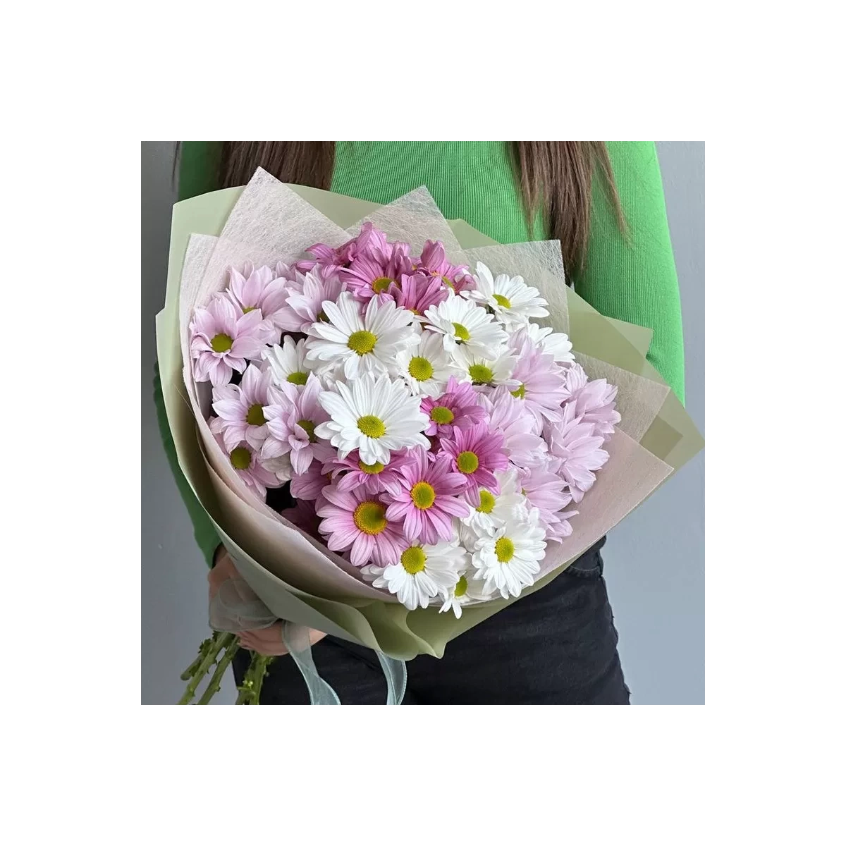 Delicate Bouquet of Chrysanthemums