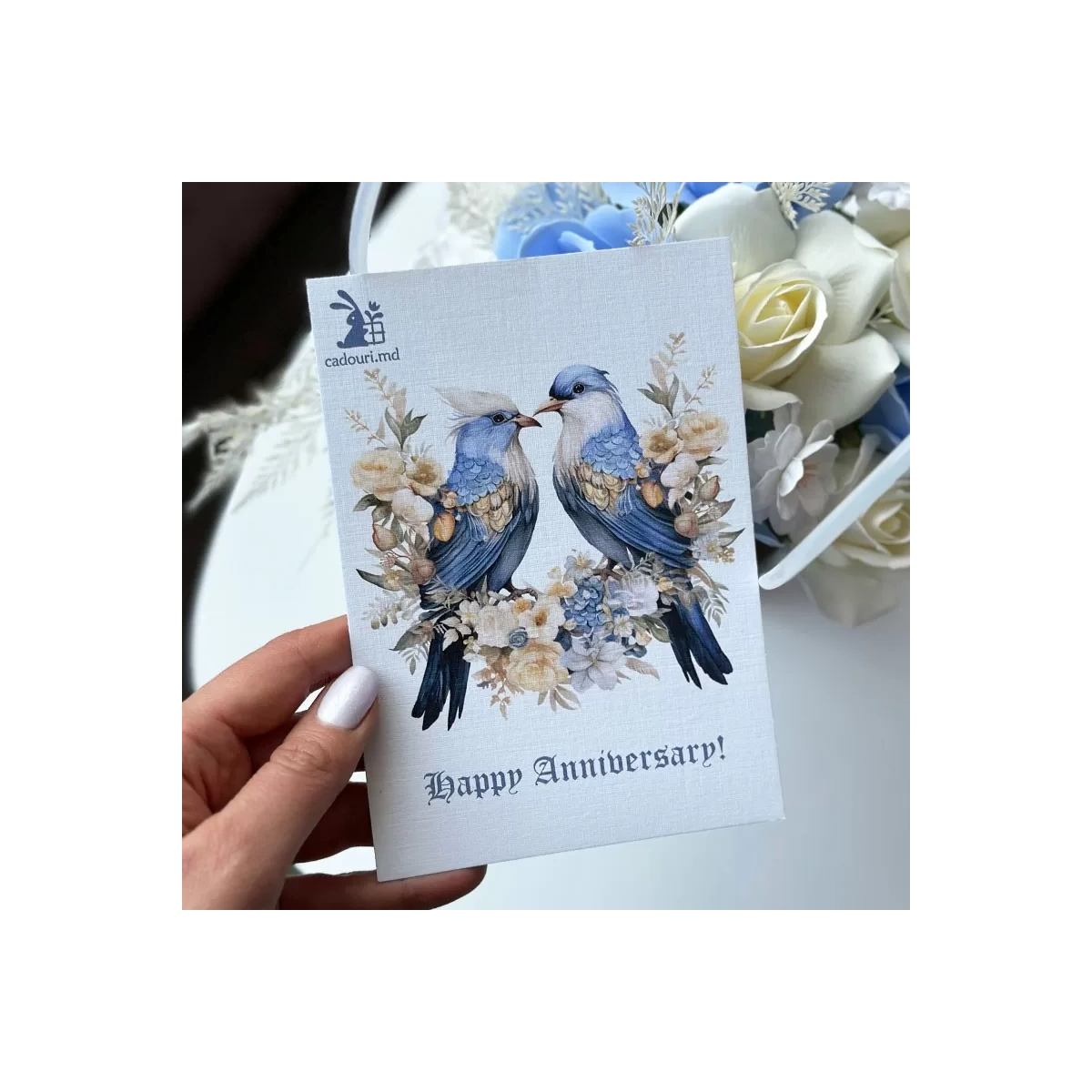 Postcard "Anniversary Birds"