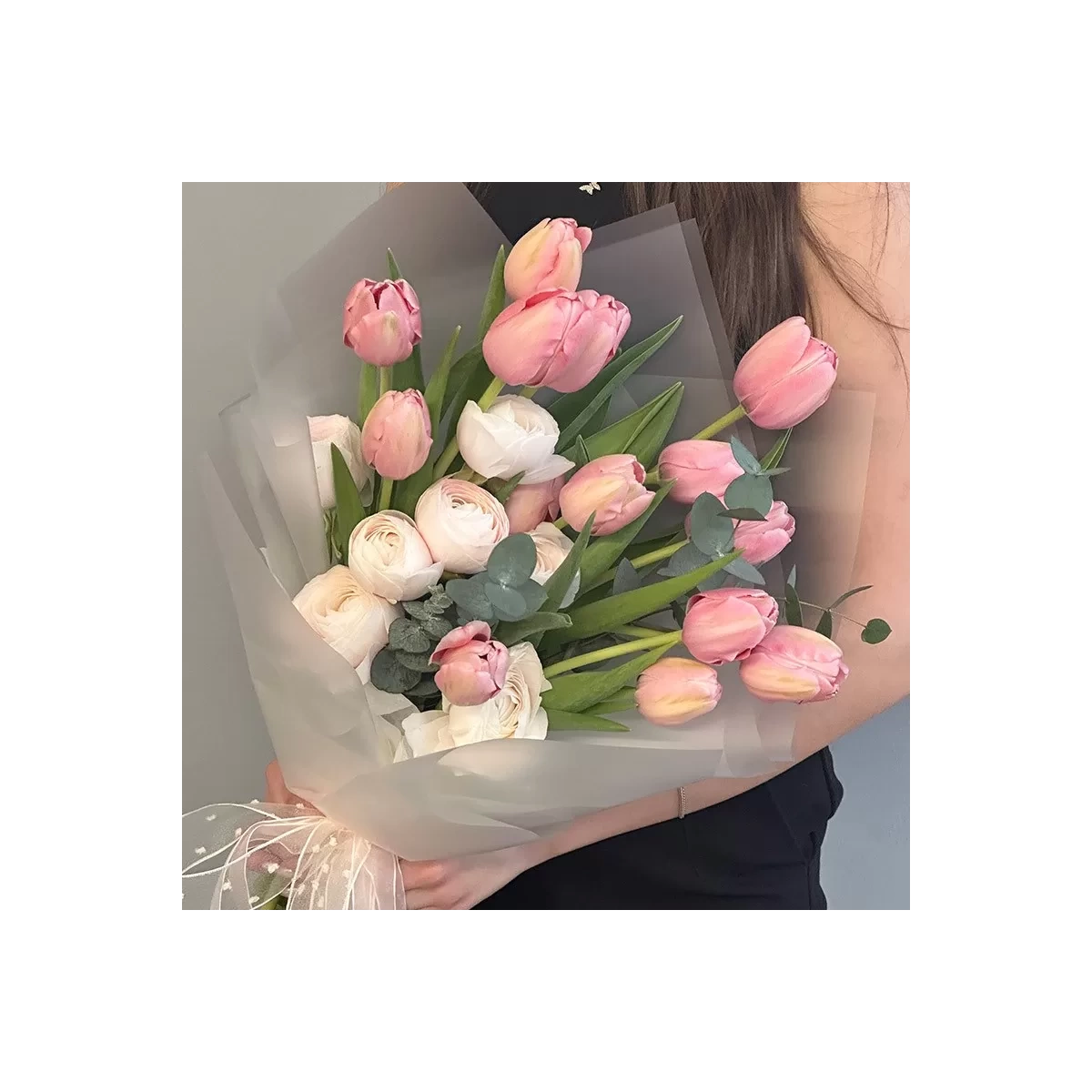Bouquet of Ranunculus with Tulips