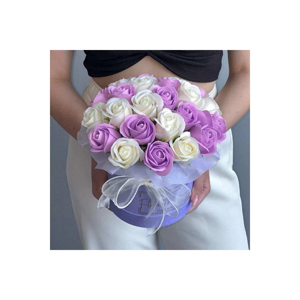 Lavender Box with Flowers from Soap