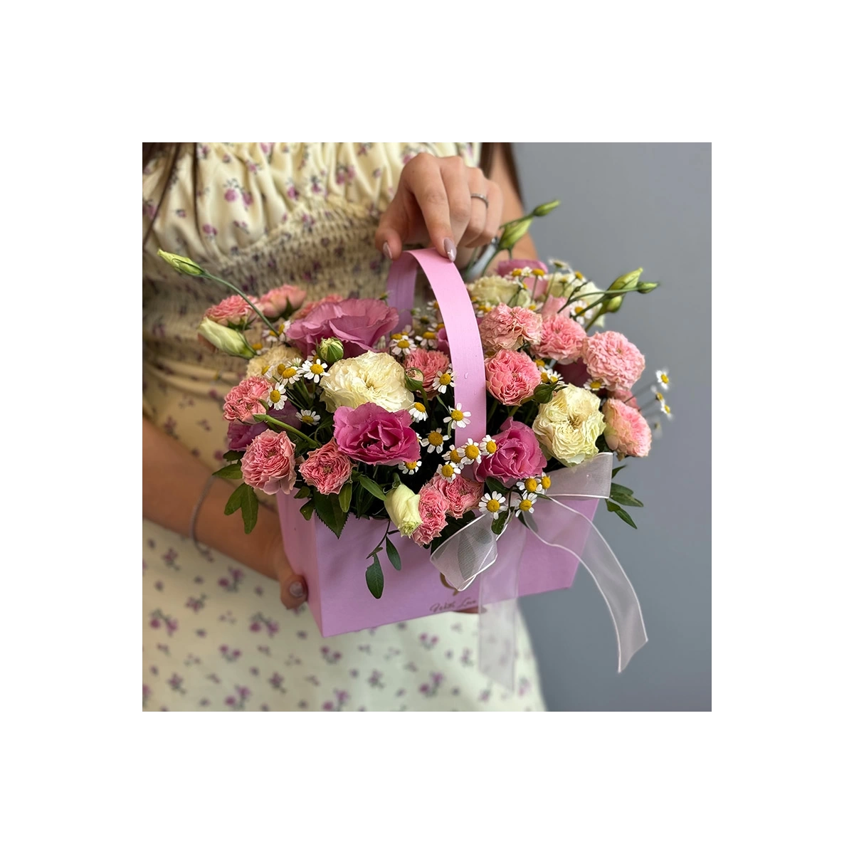 Handbag with Flowers "Candy"