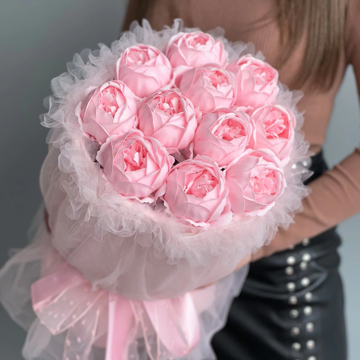 Bouquet of Soap Peonies "Sensitivity" photo