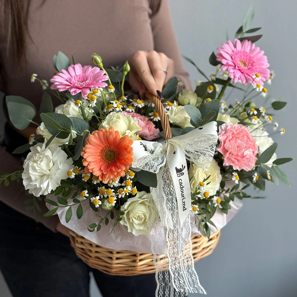 Flower Basket "Barcelona Velvet"