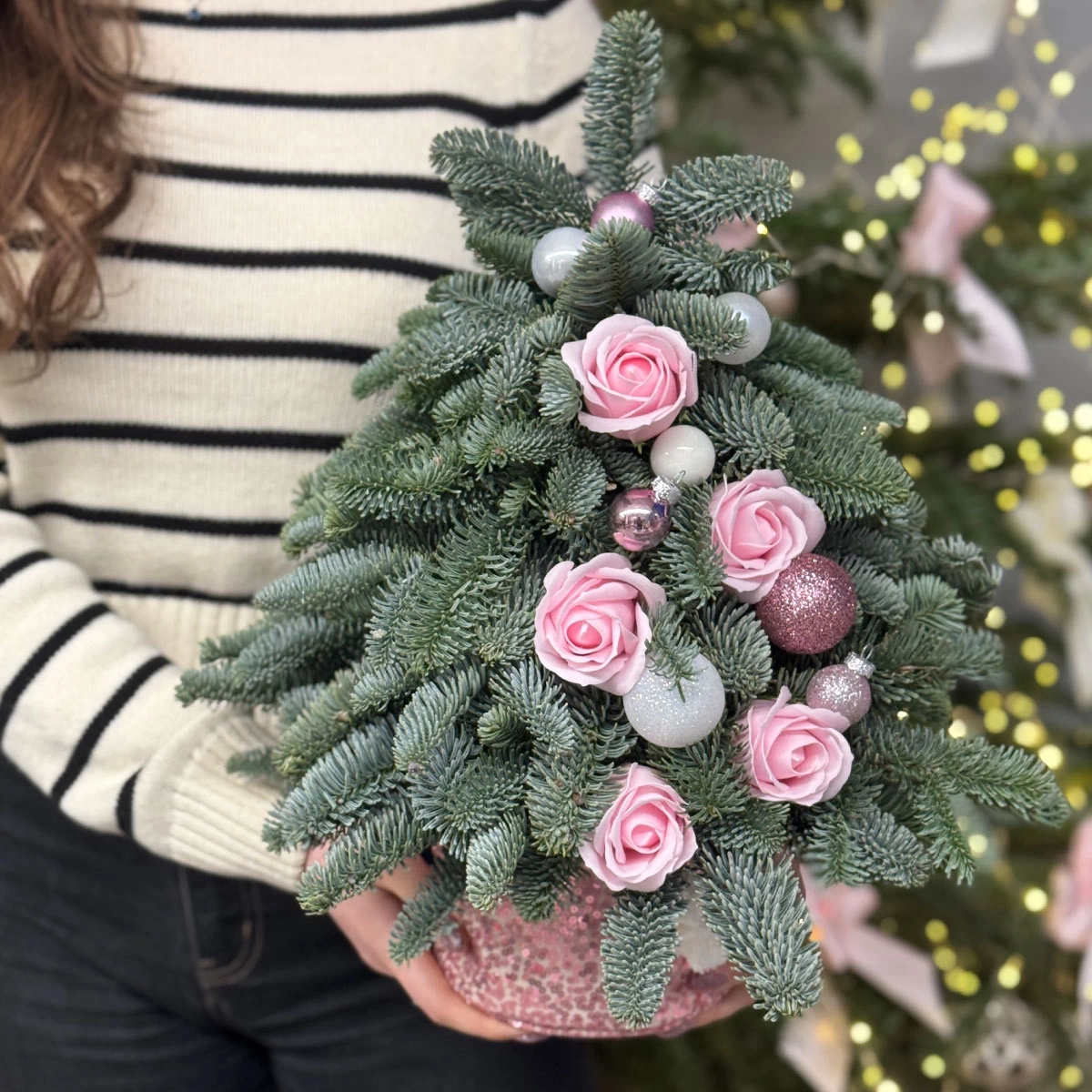 Christmas Tree with Soap Roses