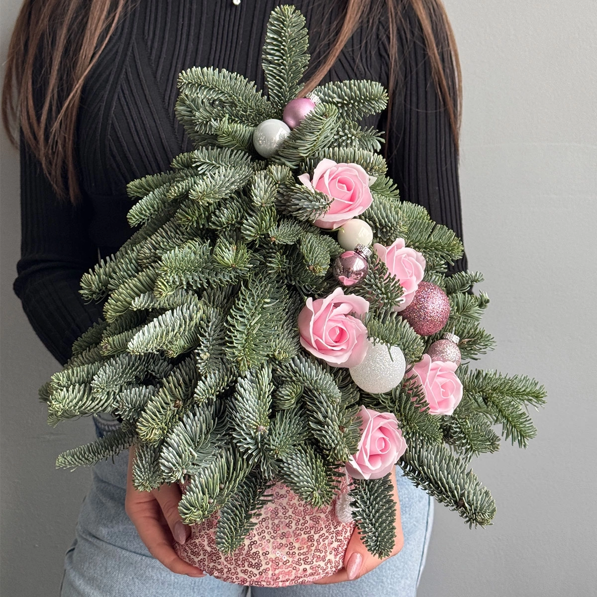 Christmas Tree with Soap Roses