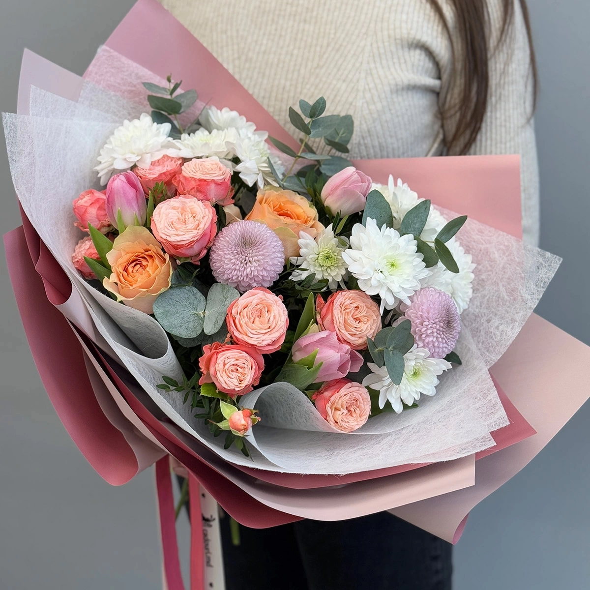 A large bouquet of mixed flowers photo