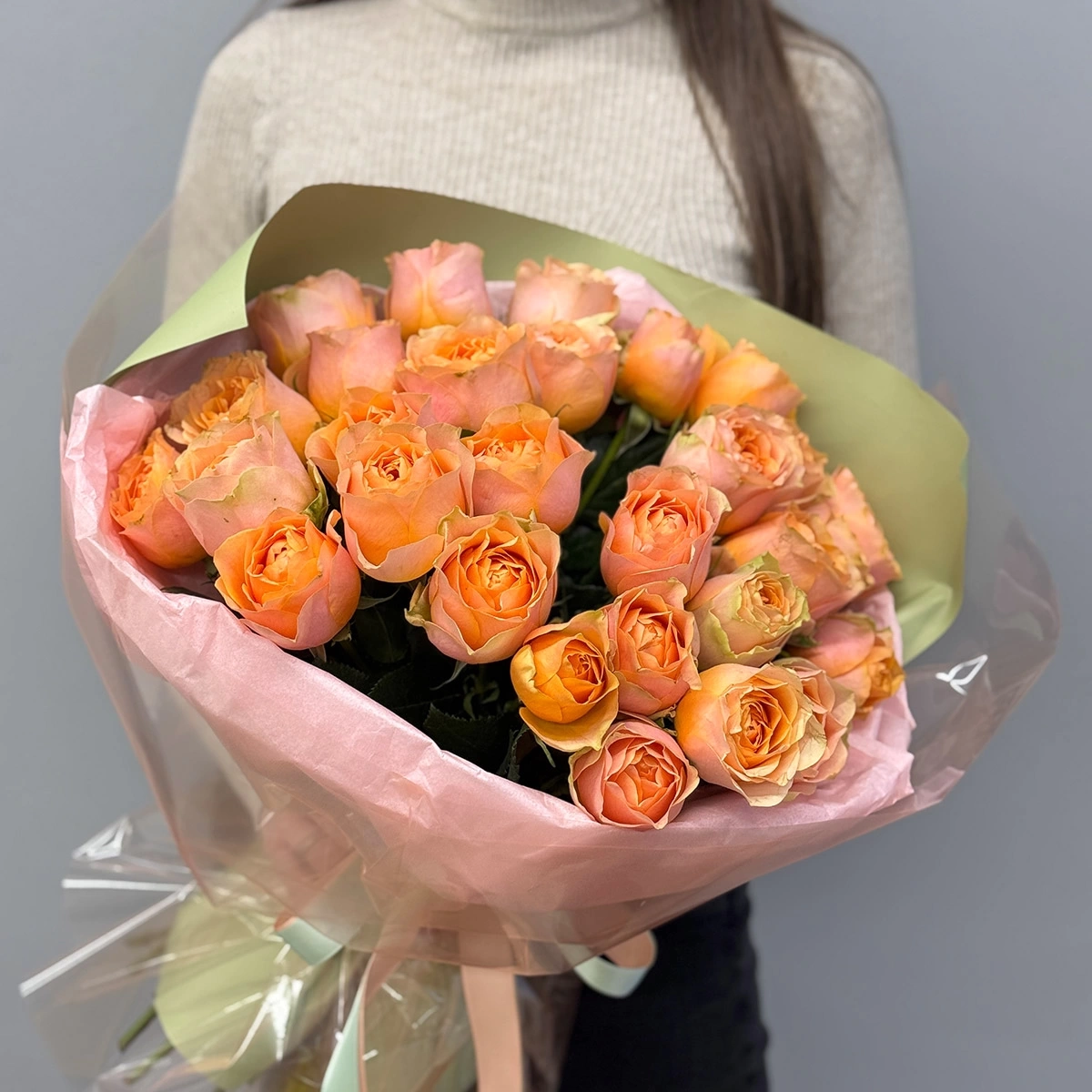 29 Peach Roses