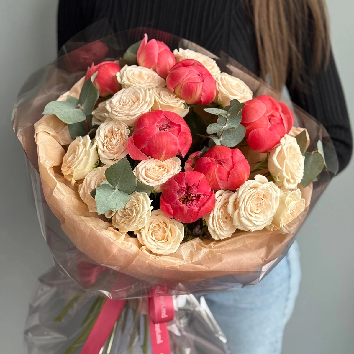 Bouquet "Coral Haze"